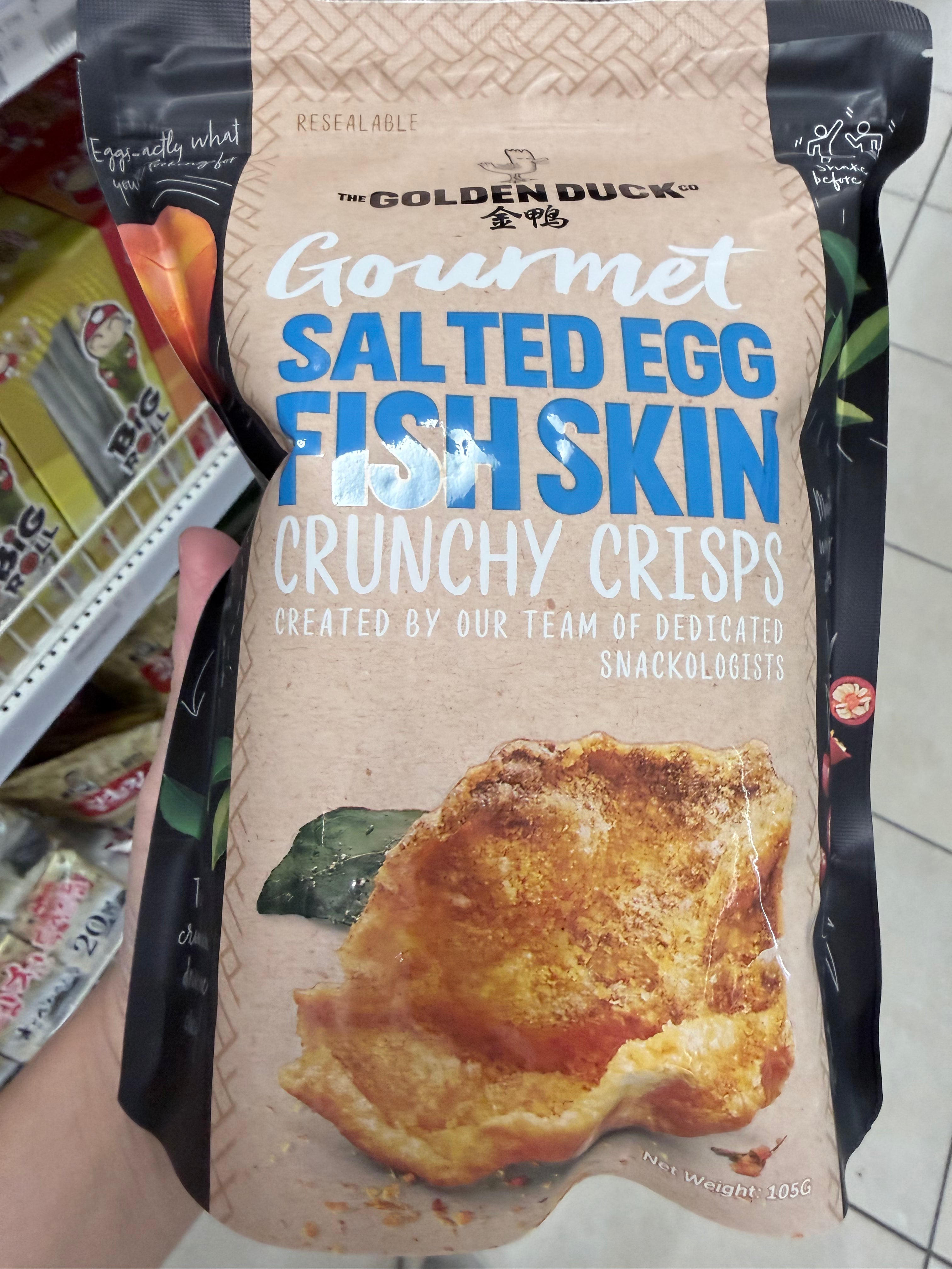 The Golden Duck Gourmet Salted Egg Fish Skin 105g