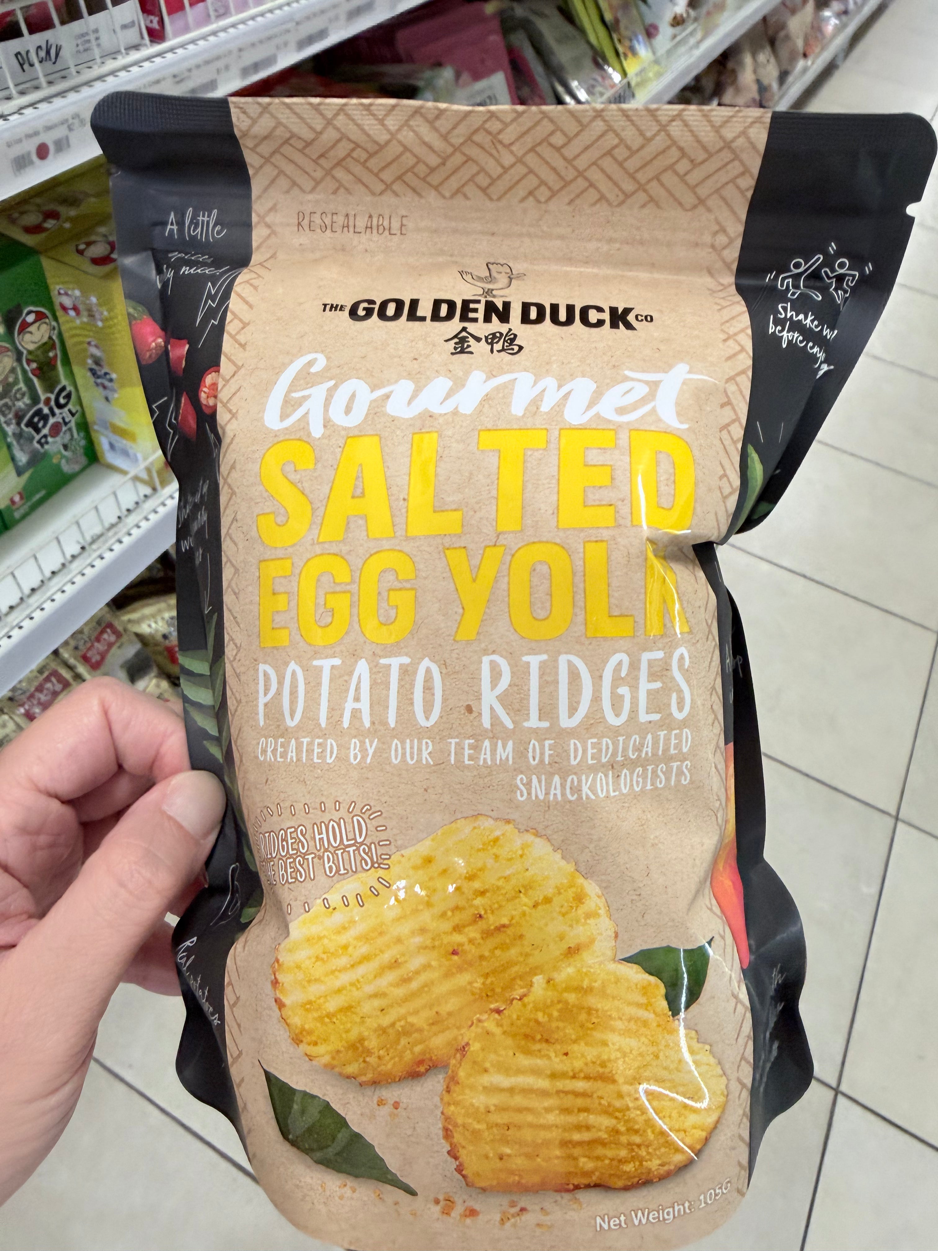 The Golden Duck Gourmet Salted Egg Yolk Potato Ridges 105g