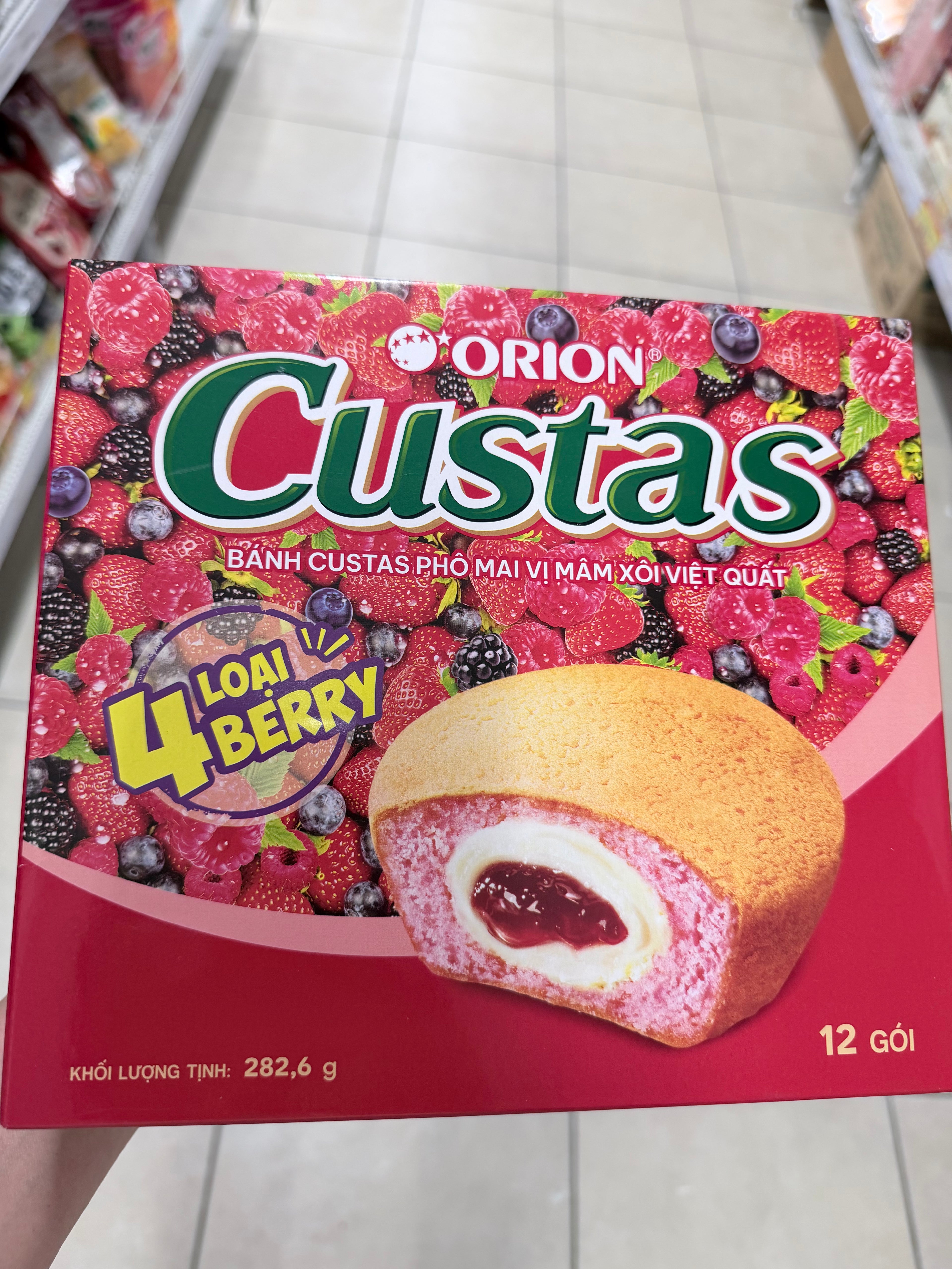 Orion Custard Mix Berry 282g